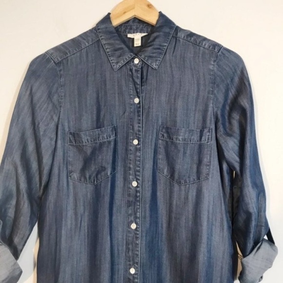 JOIE Lilyana Chambray Shirt Dress - Picture 3 of 7